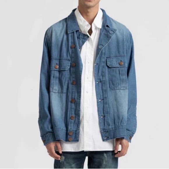 One Teaspoon Men's Blue Lightweight Denim
Jacket(Size Small) - Picture 1 of 11